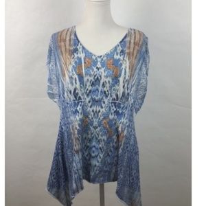 One World Womens Blouse Top